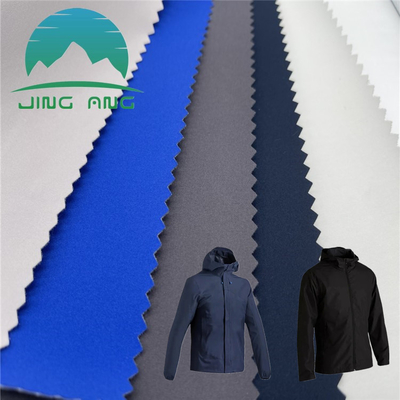 100%のポリエステル3つの層のジャケットをハイキングするための極度の伸縮織物の結合